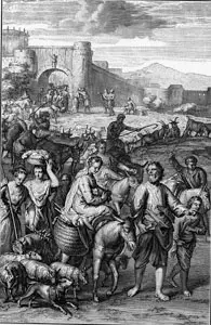 Abram Leads forth His Family