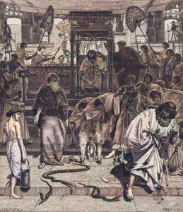 Moses and aaron before pharaoh