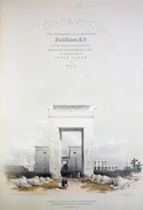 Grand Gateway Leading to the Temple of Karnak in Thebes