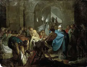 Tobit Burying the Dead in Defiance of Sennacherib
