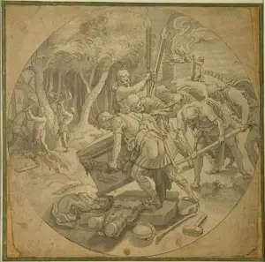 Gideon Destroys the Altar of Baal