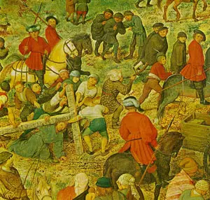 The Procession to Calvary (detail 1)