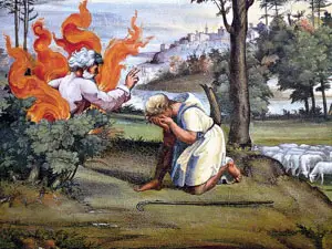 God Speaking to Moses through the Burning Bush