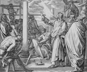 Solomon Building the Temple