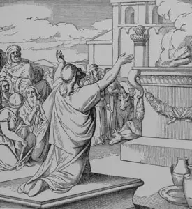 Solomon Dedicating the Temple